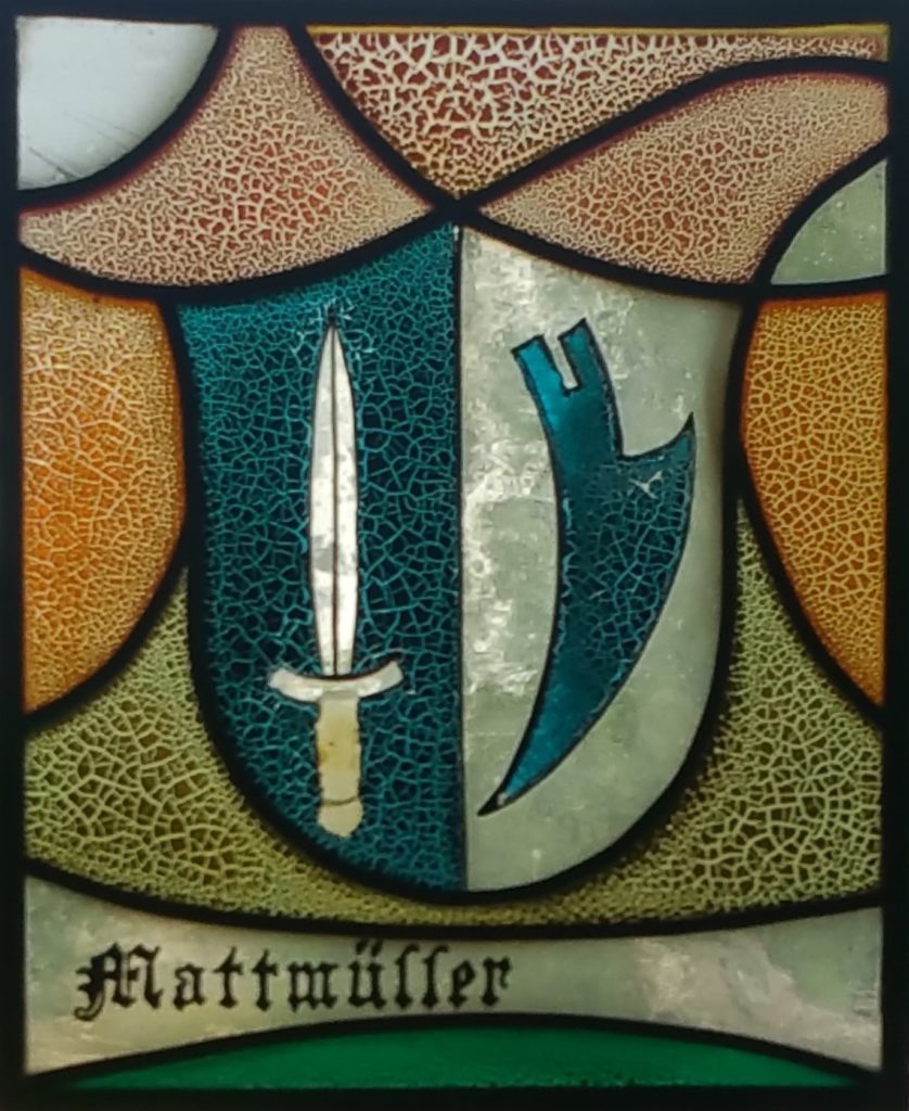 Wappenscheibe Martin Mattmüller *15.9.1954